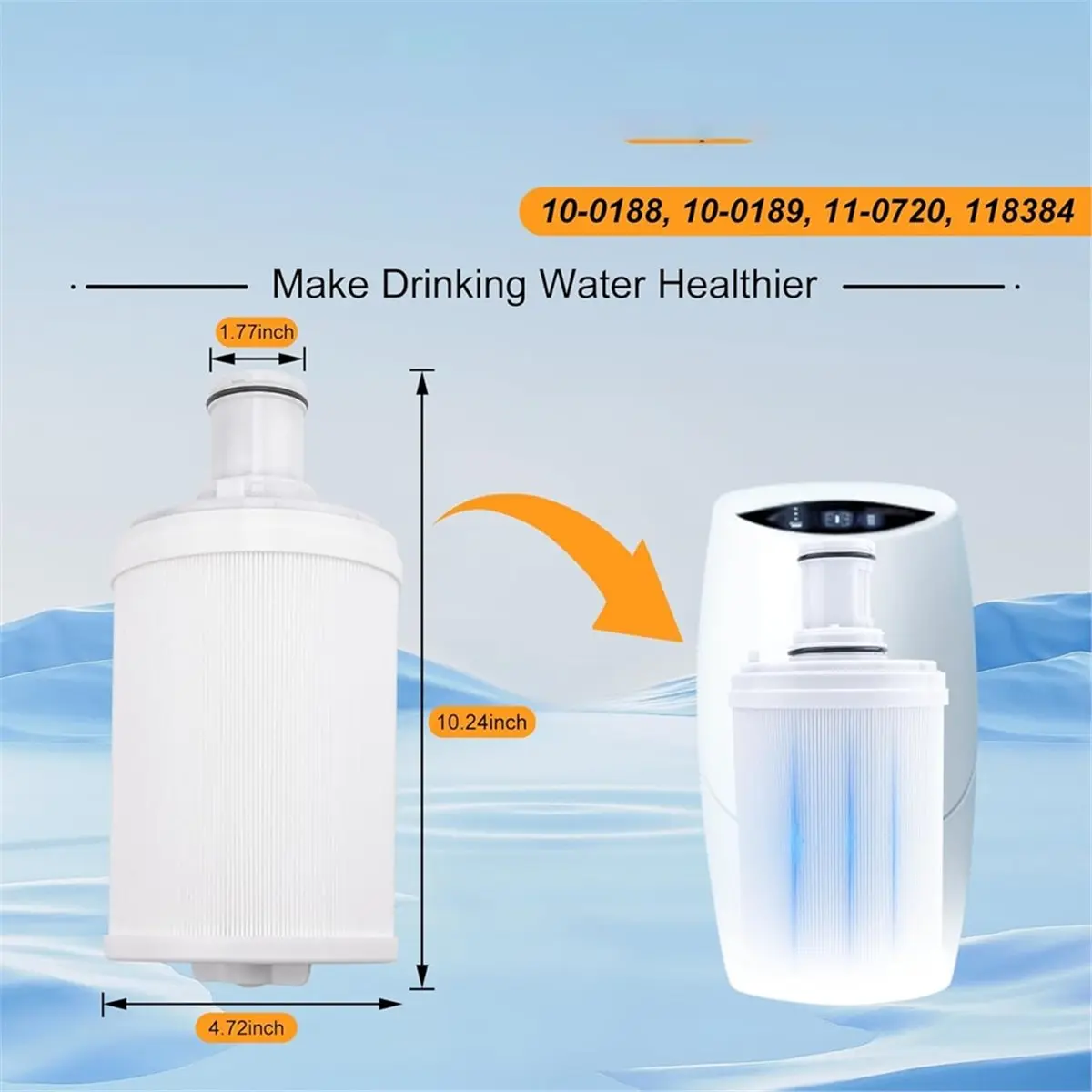 Filtro de Água + Pré-Filtro para Purificador de Água Amway ESpring, Pré-Filtro de Alta Eficiência 4 Vezes Maior