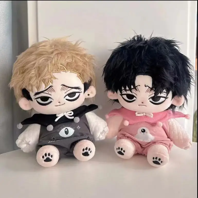 Farcito 20cm Killing Stalking Wu Shangyu Yifan bambola di cotone alla moda carino peluche burattino vestiti giocattoli intercambiabili per bambini