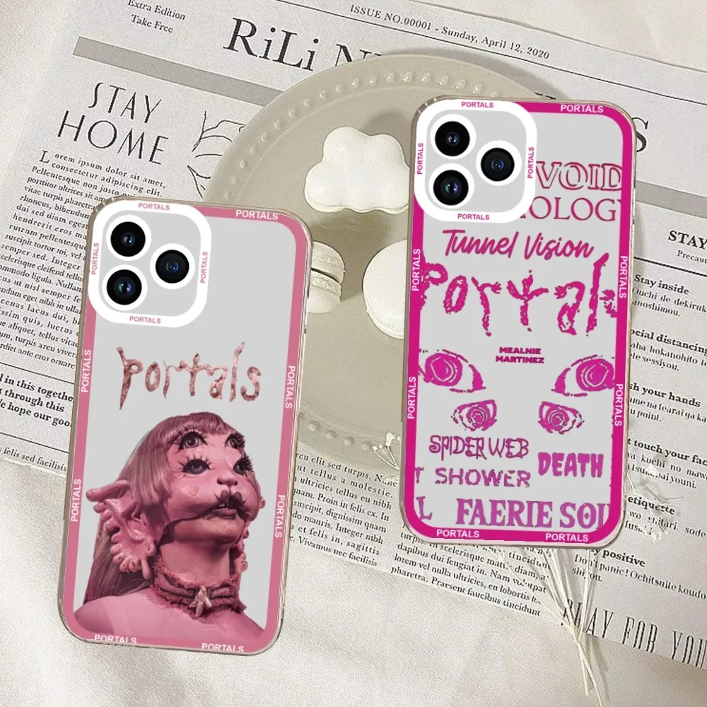 Singer Melanie Martinez Portals Phone Case For iPhone 11 12 Mini 13 14 Pro Max Transparent Shell