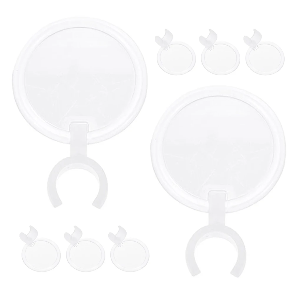 

8pcs Point Drill Pen Magnifier Portable Folding Magnifying Glass for Embroidery Painting White Clamp H held Lens