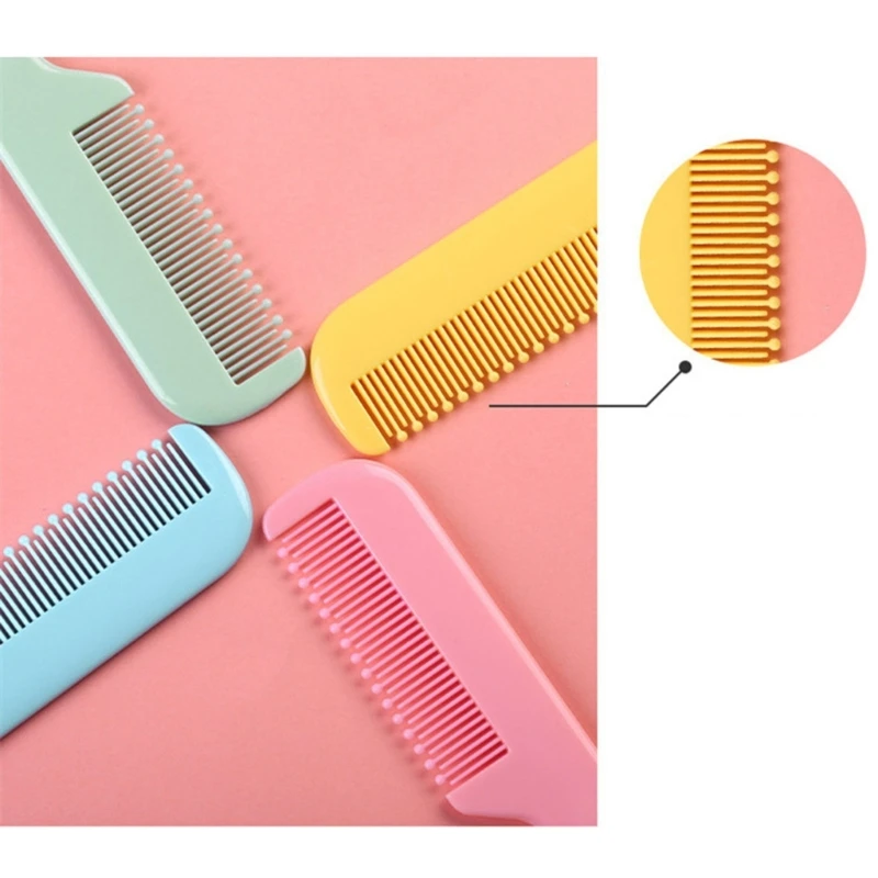 Newborn Cradle Caps Brush Soft Hair Brush Hair Comb Set Travel Hair Styling Comb for Baby Toddler Bathing Head Massage