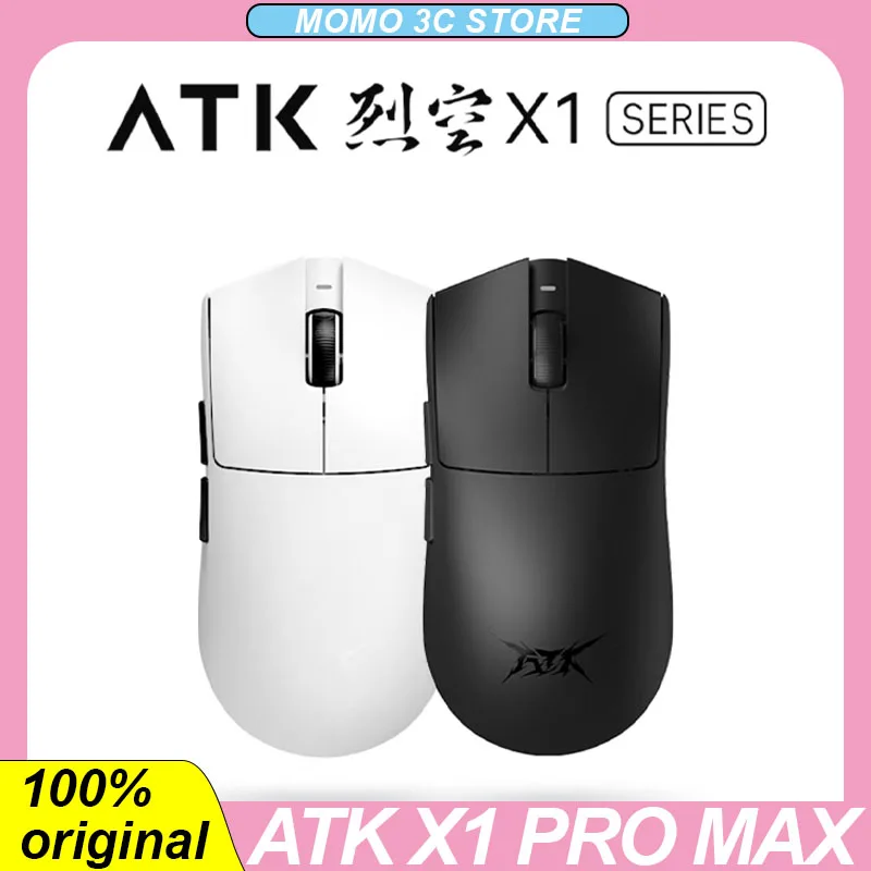 

NEW ATK LieKong X1 PRO MAX Wireless Mouse 2Mode Buletooth Nordic 52840 Lightweight Ergonomics PAW3950 PC Gaming E-sports Mouse