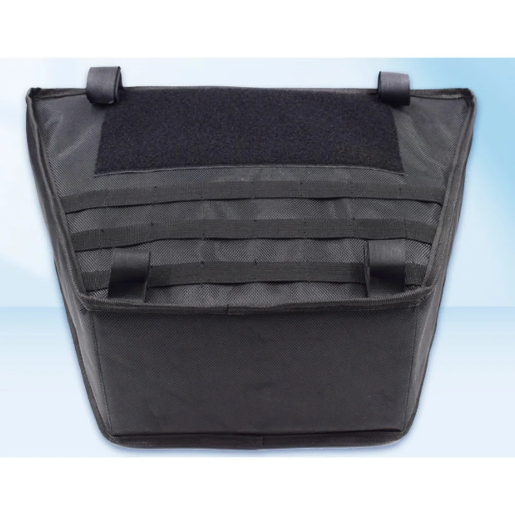 

Large capacity trapezoidal bike bag with heavy duty nylon and oxford fabric for secure battery storage on mountain bike frames