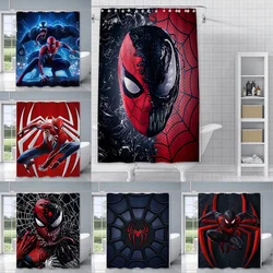 Shower Spiders-Man Curtain Waterproof Polyester Fabric Paint Colorful Bath Curtains Home Bathroom Decor Curtain With Hook