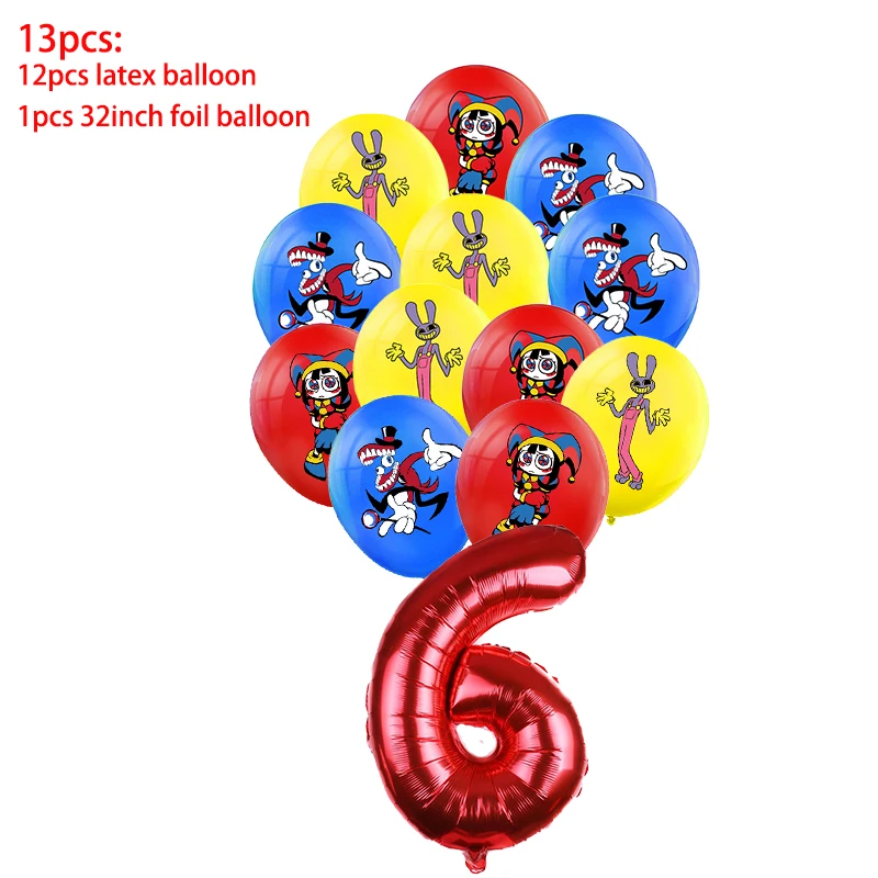 The Amazing Digital Birthday Party Decoration Balloon Banner Cake Topper Amazing Digital Tableware Party Supplies Baby Shower