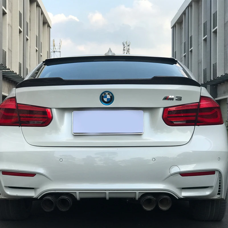 For 2012-2024 BMW for 3 / F30 F35 Modified CS Carbon Fiber car Rear Wing Carbon Fiber Rear Spoiler Accessories