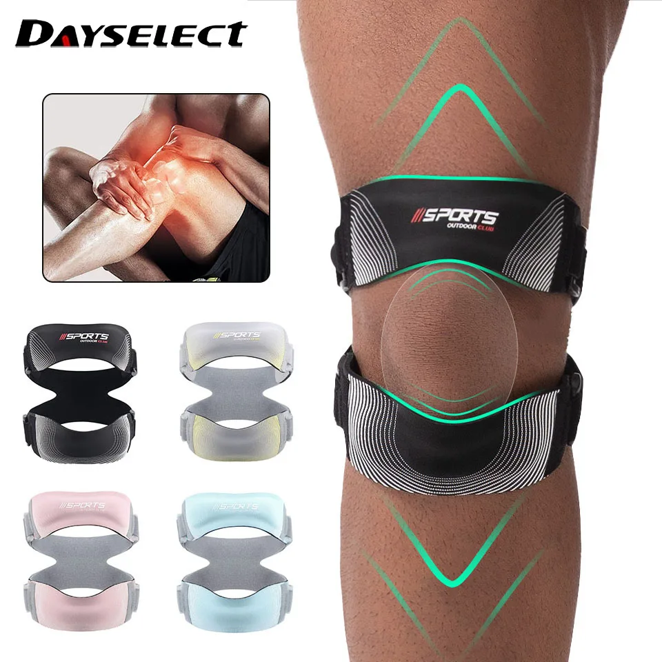 1Pcs Patella Knee Brace Adjustable Orthopedic Compression Patellar Tendon Support Strap Pro Meniscus Tear Patella Pads Men Women