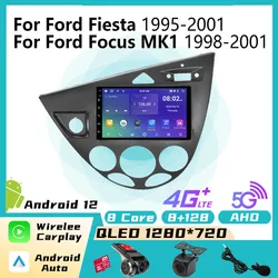 2 Din Car Radio Android Stereo for Ford Fiesta 1995-2001 Focus MK1 1998-2004 Car Multimedia Player Carplay Autoradio Head Unit