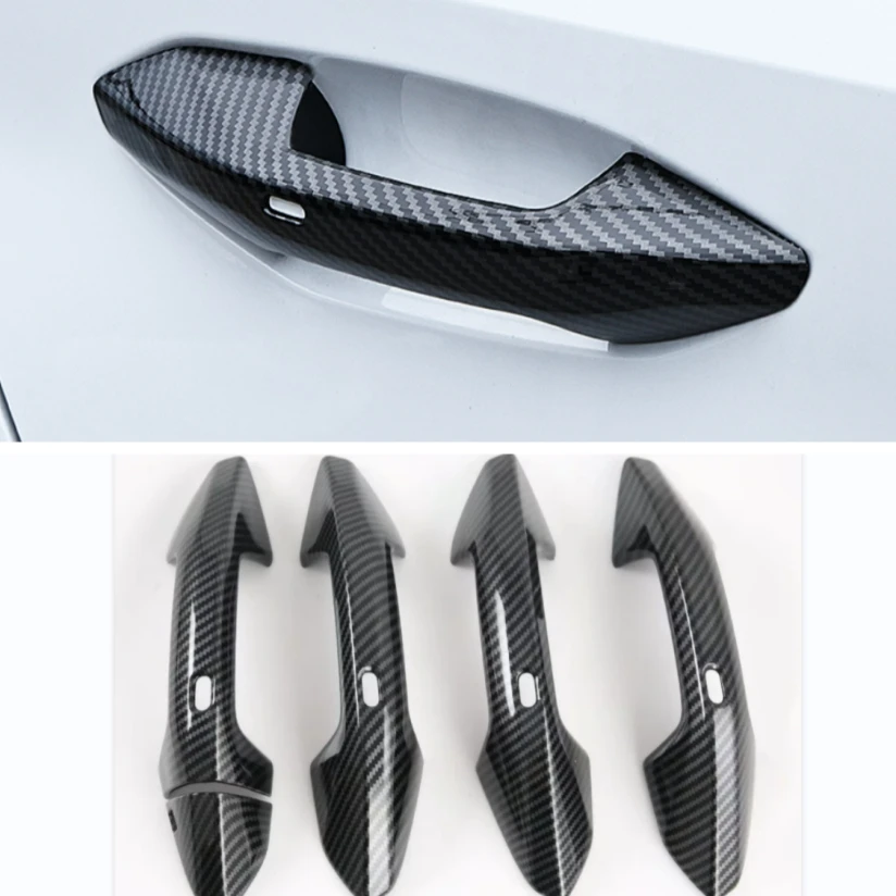 

Car Door Handle Catch Pull Doorknob Protection Cap Cover Trim For Audi A3 8Y Sedan Sportback 2021 2022 Accessories Exterior