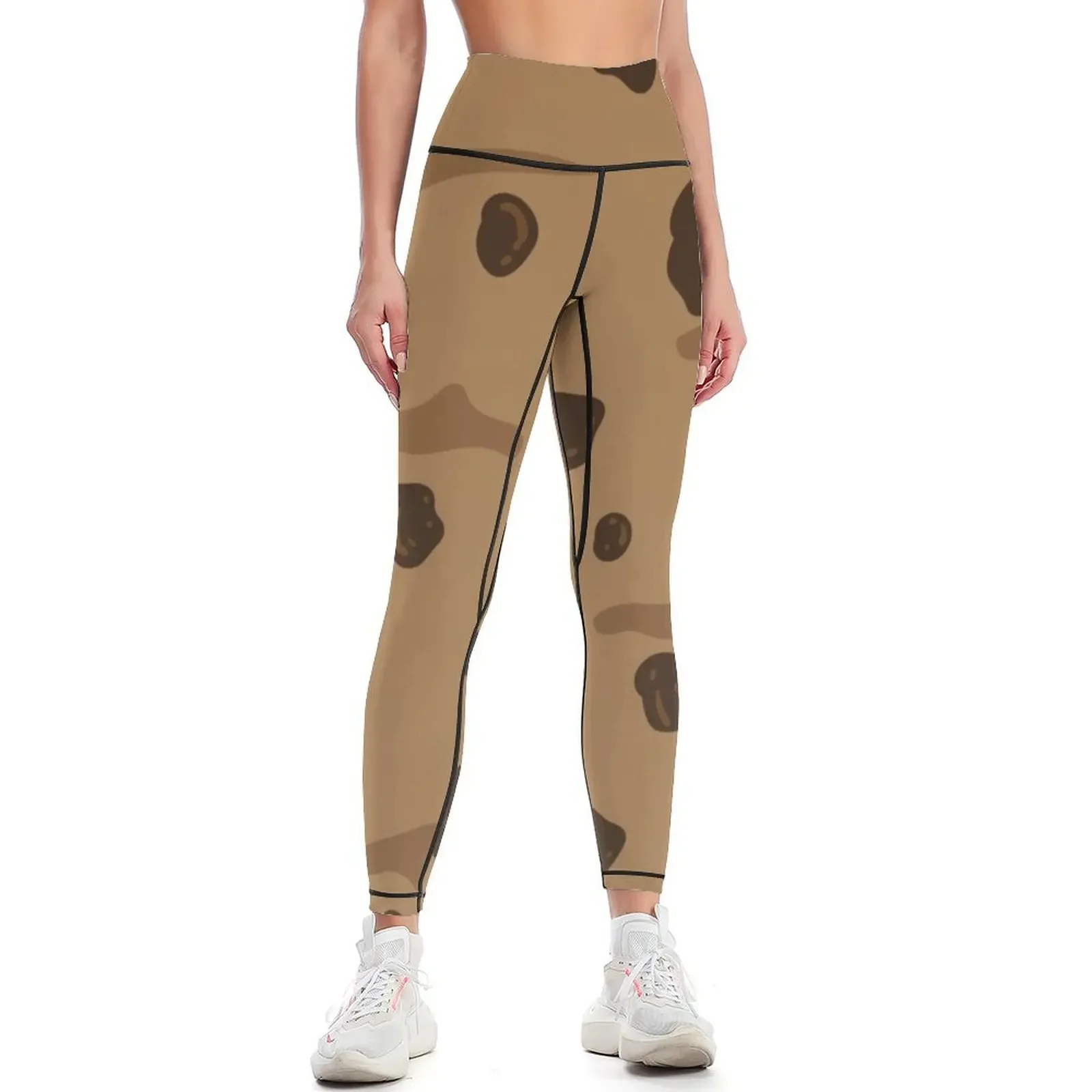 

Cute Chocolate Chip Pattern Leggings for physical sports for gym gym sportswear woman Sweatpants Womens Leggings