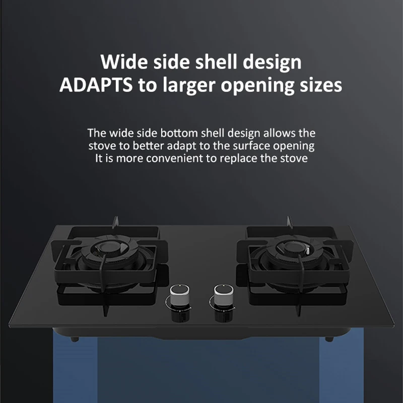 موقد غاز مدمج 5.0 كيلو وات - موقد مدخل هواء كامل بشعلة مزدوجة مع حريق شرسة، نطاق غاز طبيعي للمطبخ المنزلي