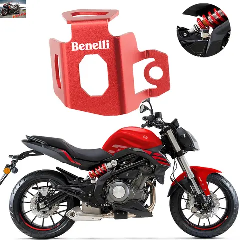 Benelli 752S TNT 302S BN302 leoncino 250 BJ250 합금 액세서리 후방 브레이크 유체 탱크 저수지 가드 커버 보호대 용 로고