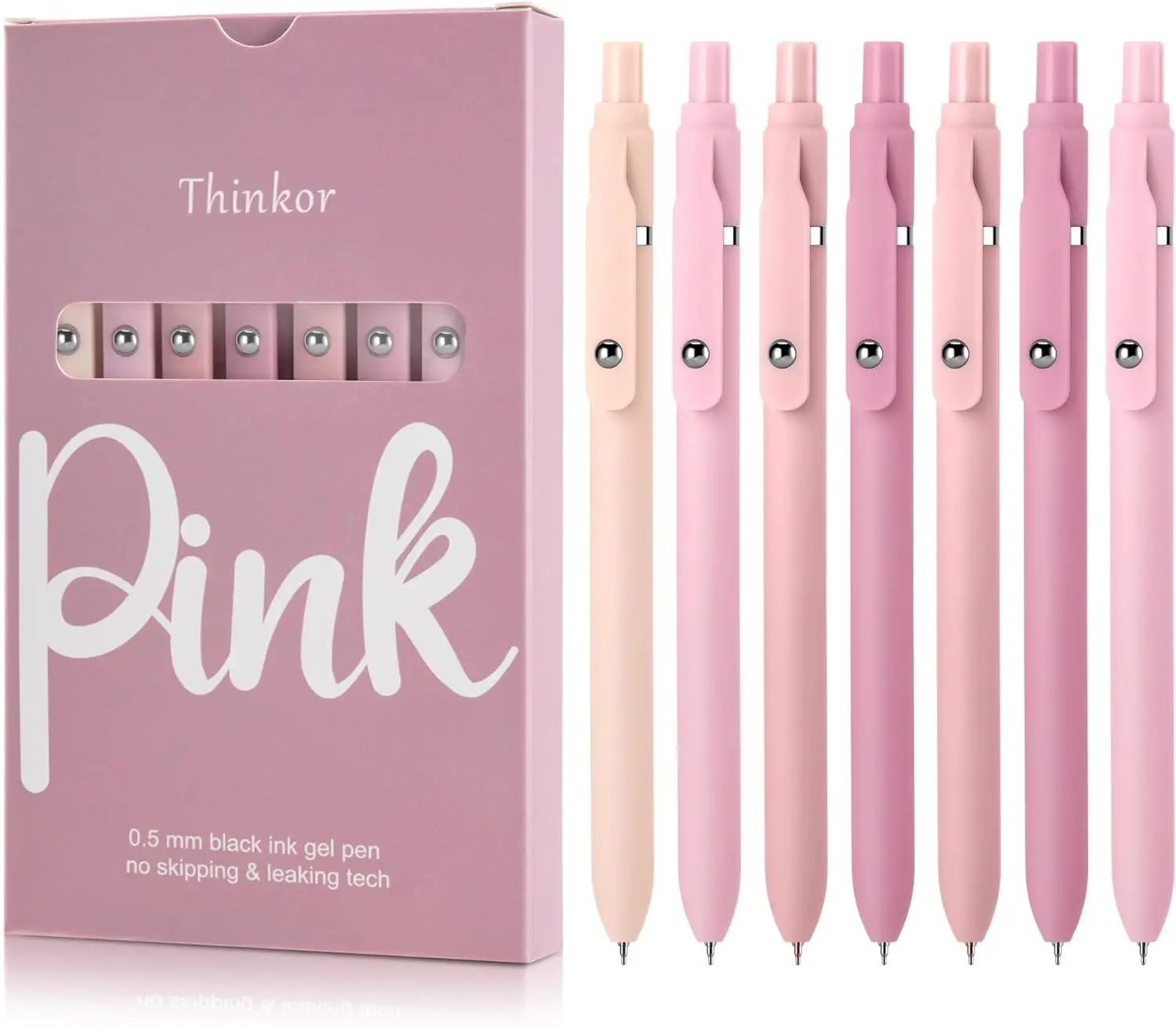 

Gel Pens Black Ink 0.5mm Fine Point Quick Dry Smooth Writing Pens for Office School Supplies Gifts Women Students