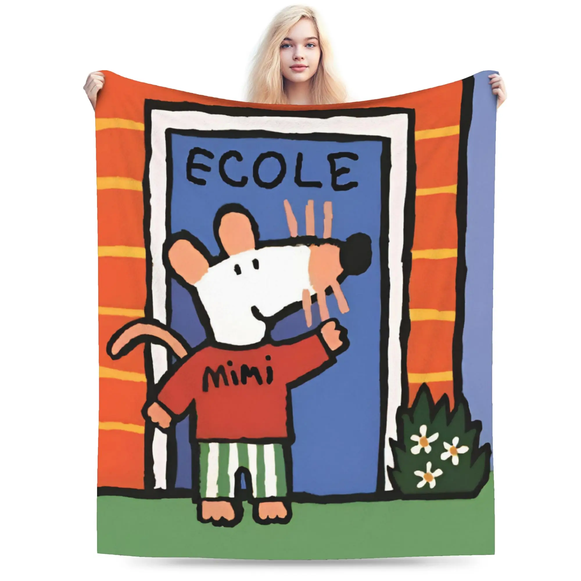 New Arrival Maisy Mouse Blankets Super Soft Fleece  Cozy Throw Blanket Machine Washable