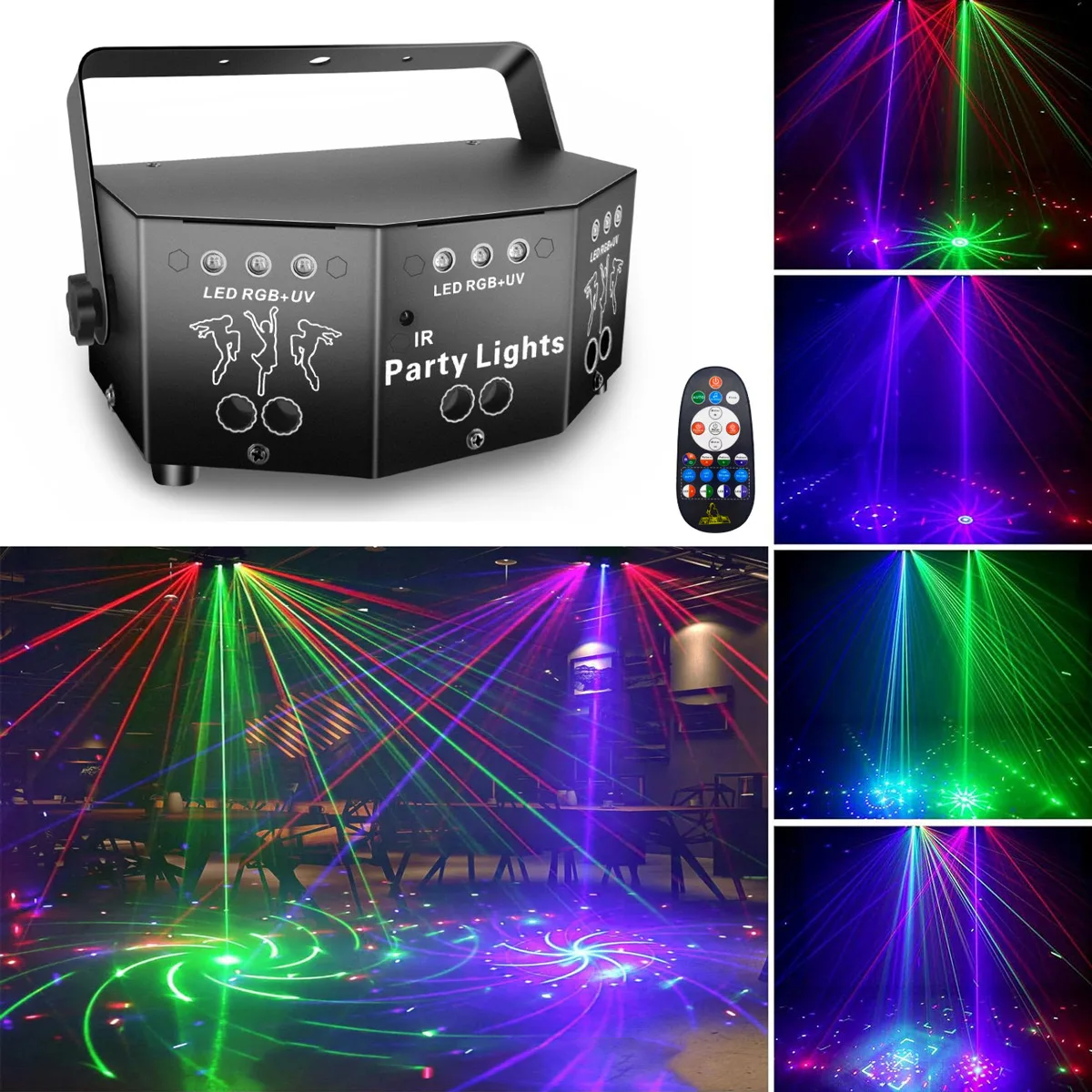 2024 novo palco padrão de luz laser ktv barra atmosfera festa projeção uv atmosfera trampolim luz entretenimento venues