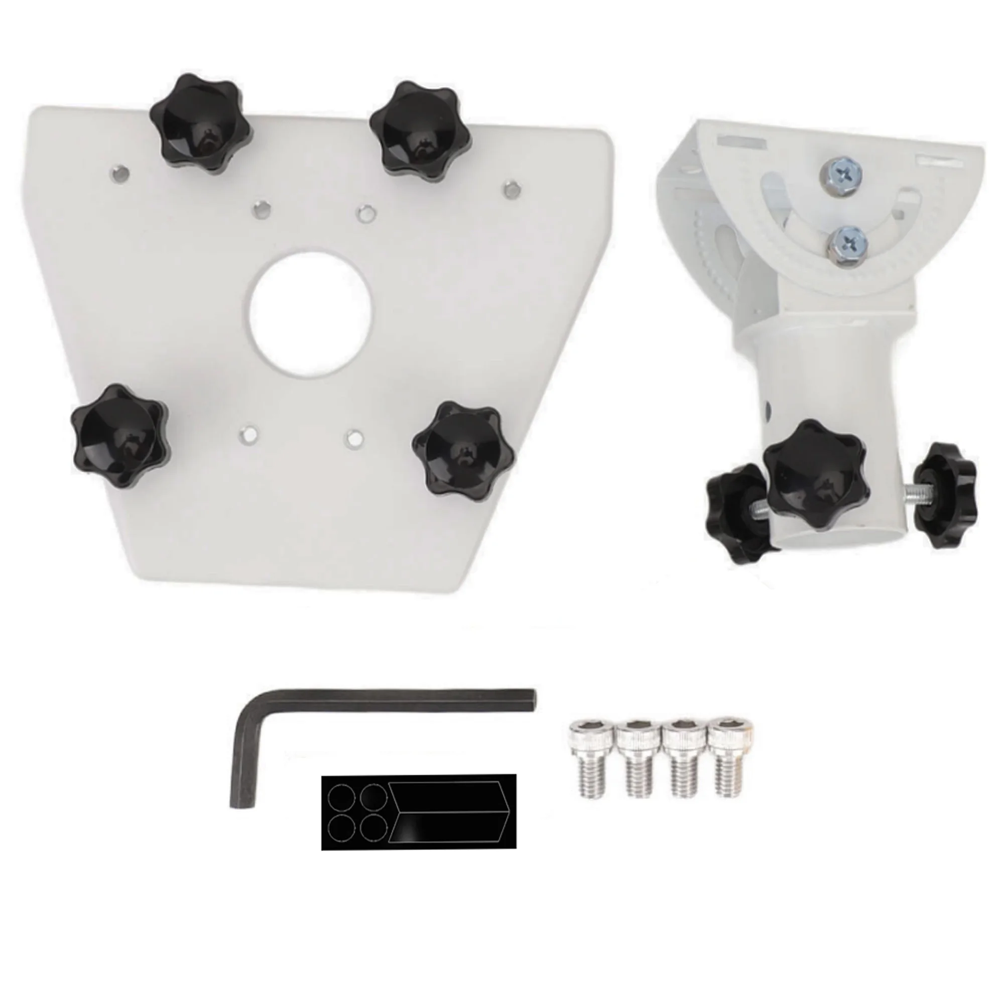 Starlink Gen 3 Pole Mount,160°Adjustable Angle,Aluminum Pipe Adapter,for Standard 4/ 4X Dish Pole Mount Kit,Fits Max 1.38
