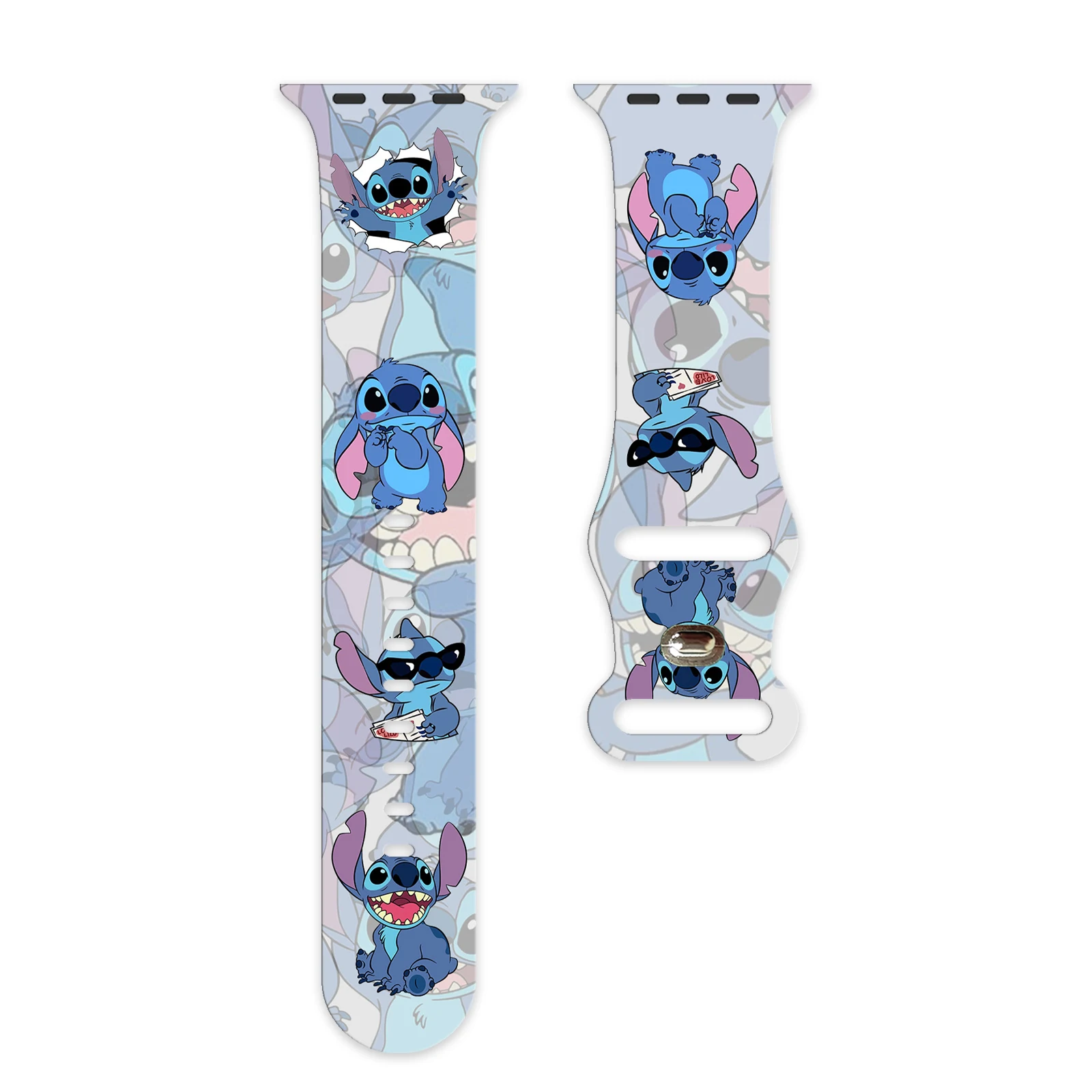 Stitch Series 3 bedrukte horlogeband voor iWatch 11 10 9 8 siliconen band vervangbare armband voor Apple Watch 46 mm 44 mm 42 mm 41 mm