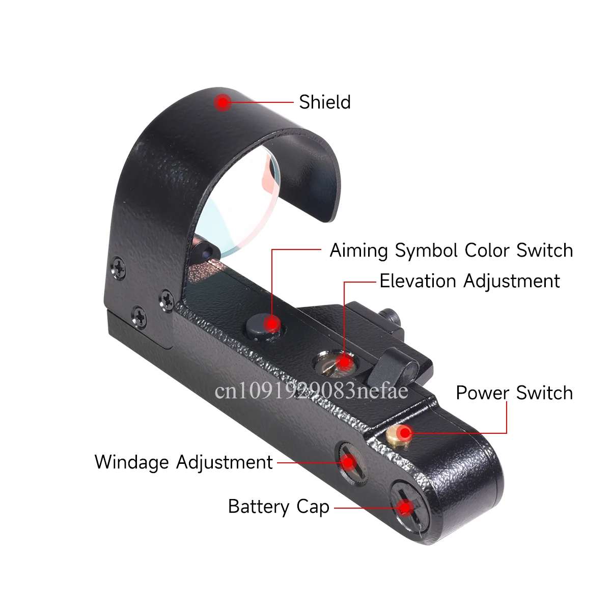Original Russian OKP-7 Reflex Sight Red/Green Triangle Reticle Sight Fit AK47 Short Dovetail Mount / 20MM Rail Hunting Gear