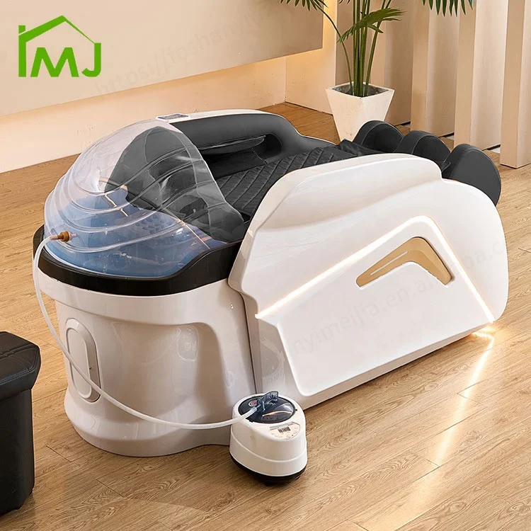

Salon Furniture Shampoo Hair Wash Chair Facial Nursing Electric Massage Head Spa Bed