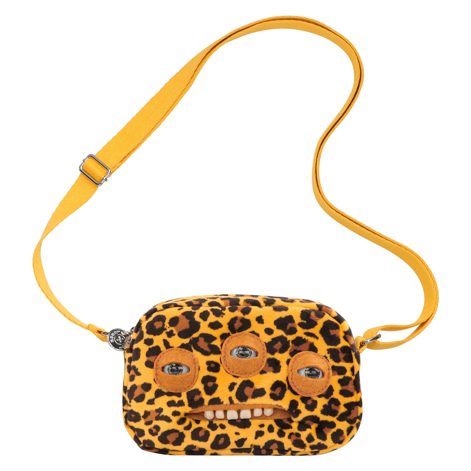 Fuggler Annoyed Alien Plush Crossbody Bag Big Head Ugly Tooth Monster Furry Funk Purse Backpack Wallet Storage Bag Birthday Gift