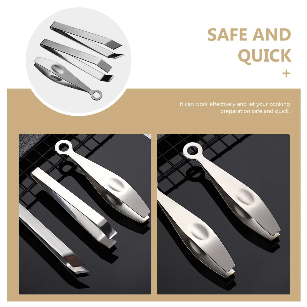 3 قطعة ملاقط شعر الدواجن من الفولاذ المقاوم للصدأ مشبك عظم السمك المتين لإزالة شعر الدجاج والأوز والخنزير أداة المطبخ #2