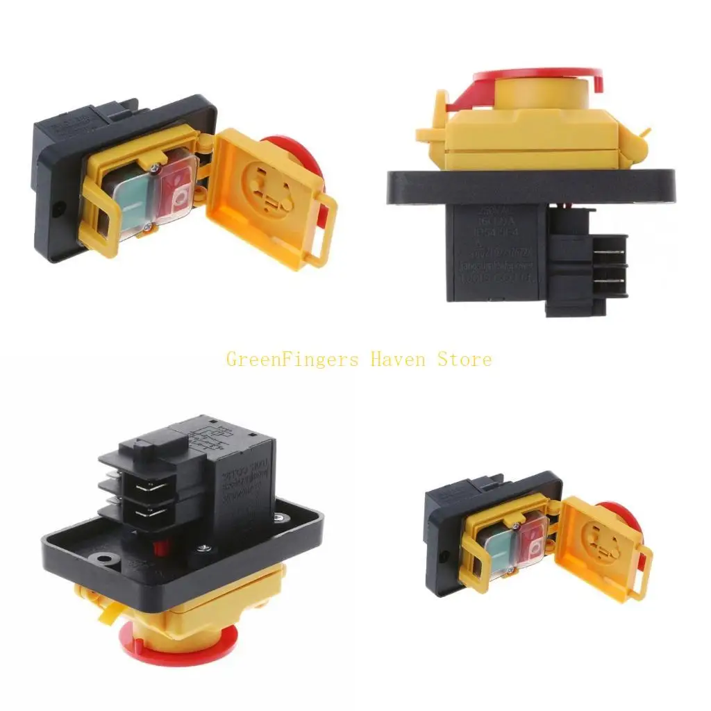 

F68D обновляется KJD12 4 -контактная кнопка кнопки Butting кнопка 12A 250V для DIY