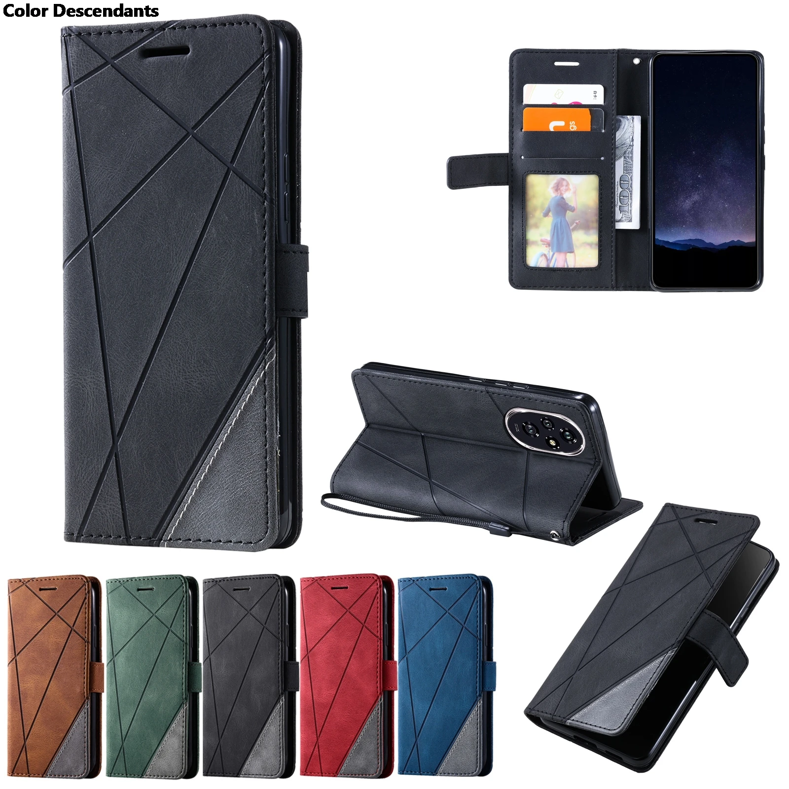 For Coque Realme V60 Cover Luxury Flip Wallet Leather Case on for Funda OPPO Realme V60 RealmeV60 V 60 V60S 5G Phone Case Bags