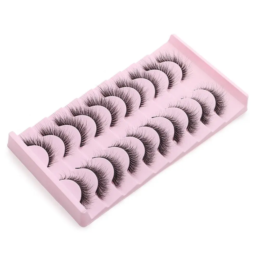 Nowe rzęsy 3D z efektem naturalnego rzęs z norek, ręcznie robione, naturalne, nude, sztuczne rzęsy, krzyżowane, potargane, narzędzia do makijażu oczu, przedłużanie rzęs