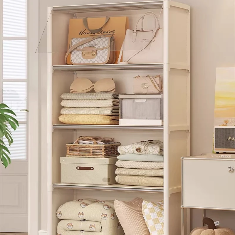 Nordic Minimalist Wardrobe Clothes Storage Fabric Modern Modular Wardrobe Simple Partitions Guarda