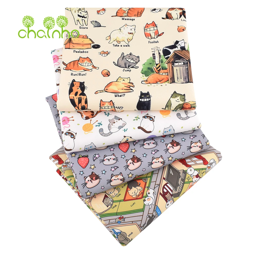 

Chainho,Digital Printing Waterproof Fabric,DIY Sewing Quilting Material,Patchwork Cloth,Floral & Cartoon Series,25WP3