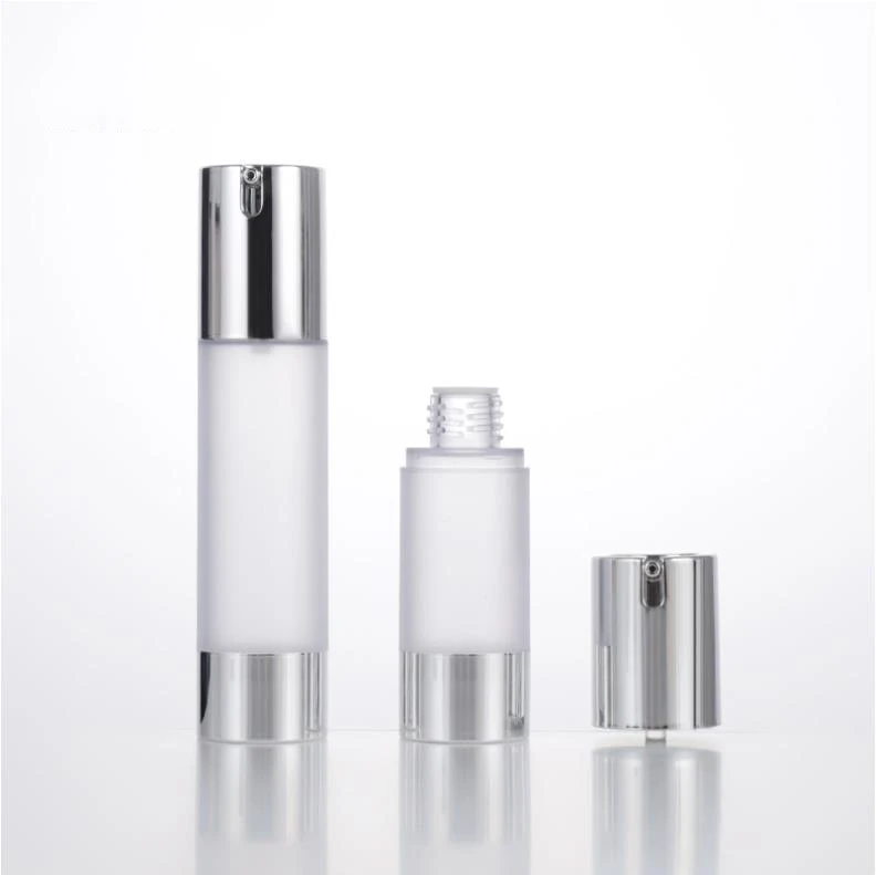 زجاجة موزع مضخة فارغة بدون هواء ، حاوية كريم غسول قابلة لإعادة الملء ، زجاجات مصنفرة للسفر ، ni49 ، 15 ، 30 ، 50 ، #6