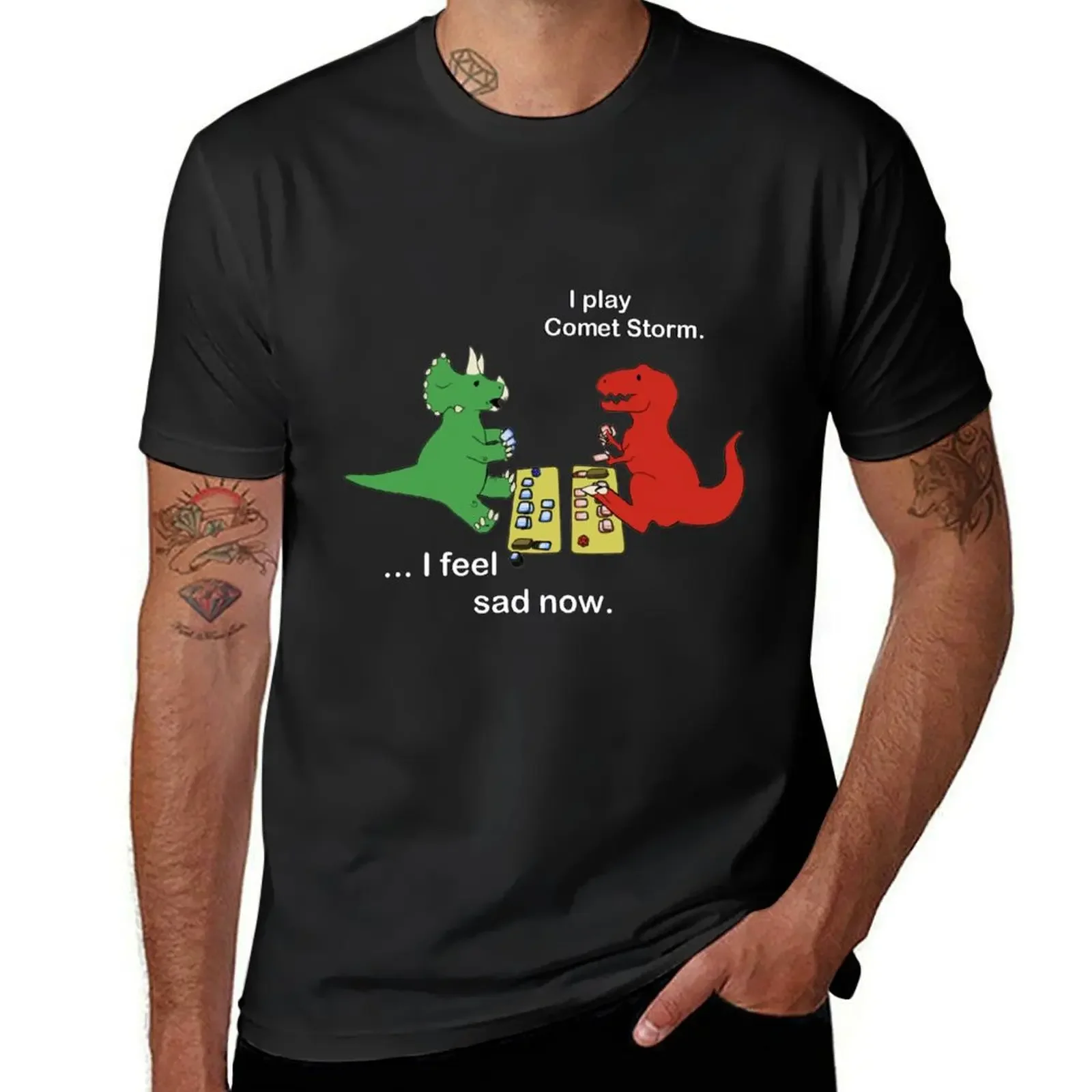 

Dino League: Casting Comet Storm T-Shirt funny shirt cotton for a boy baggy shirts mens clothes