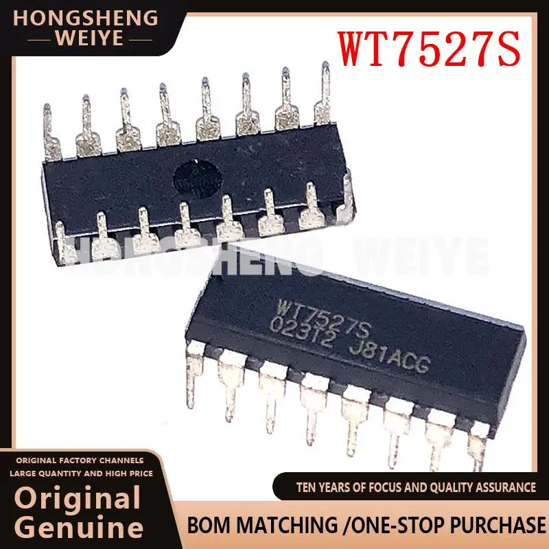 

100%new 5pcs/lot WT7527S WT7527 DIP-16