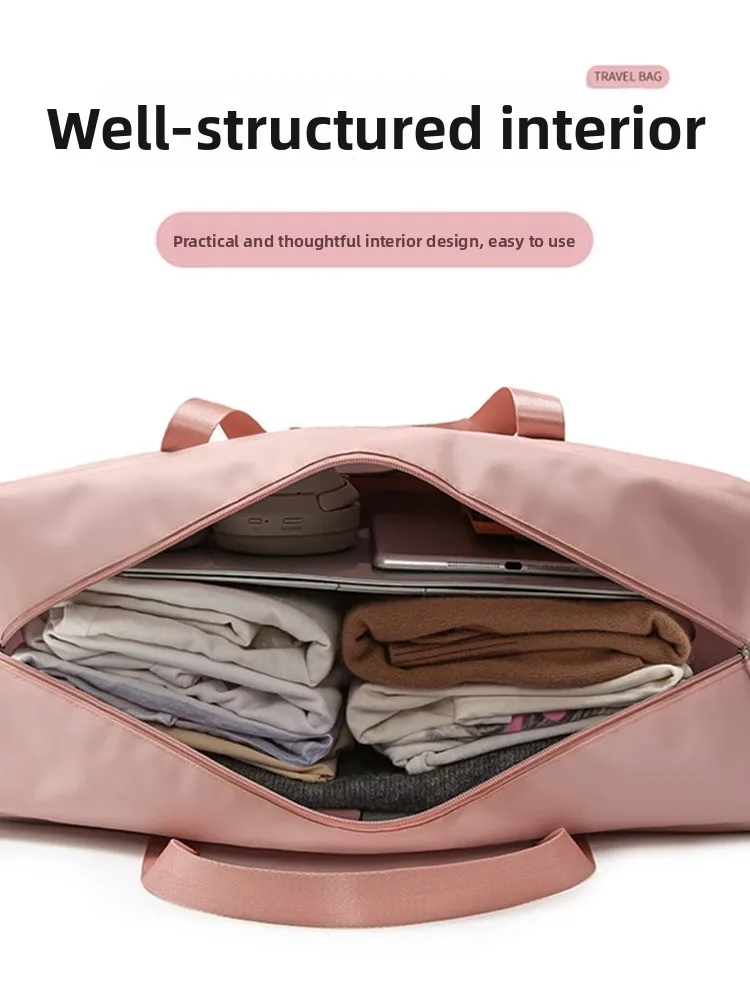 Waterproof Ox Cloth Travel Bag Men's Handheld Lage Bag ort Trip Storage Bag Faionable Foldable Youth Travel Bag