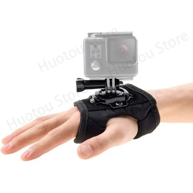 360° Rotation Glove Wrist Strap Mount For GoPro Hero 12 11 10 9 8 7 6 5 SJCAM Insta360 X2 X3 DJI Osmo Action Camera Accessories