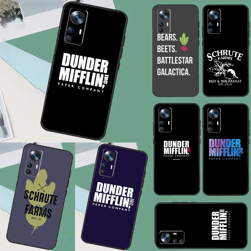 Dunder Mifflin The Office Case For Xiaomi 13T 12T 11T 13 Pro 12 Lite 12X POCO F5 X4 F4 GT F3 M5s M6 X3 X5 Pro Cover