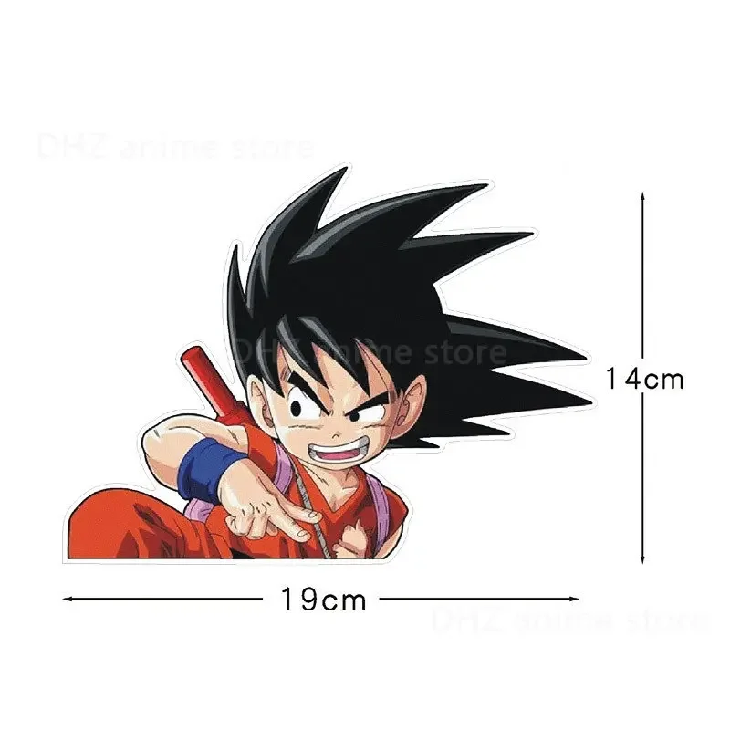 漫画のドラゴンボールのステッカー,車のステッカー,漫画,ファッショナブル,アニメーション,防水,装飾アクセサリー