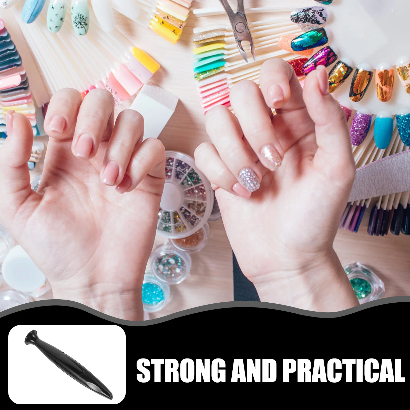 

1Pcs Nail Rhinestone Glue Needle Brush Pen Manicure Adhesive for Nail Art Rhinestone Decoration Joint Filling Manicure Glue