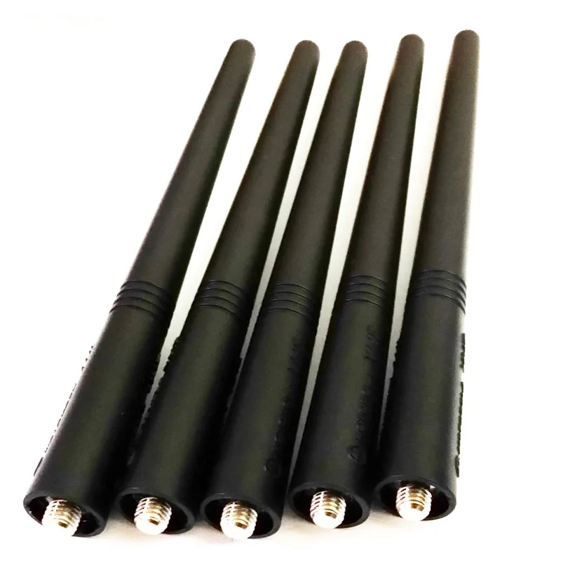 5 peças para motorola gp68/340/328/pro5150 walkie talkie antena vhf 14cm