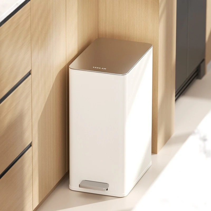 

Kitchen special trash can, household bathroom, toilet with lid, simple , narrow slit, large slit.