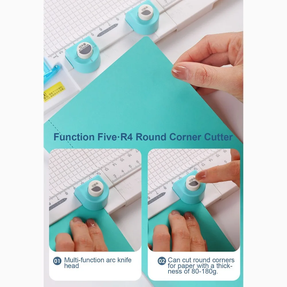 7 in 1 Paper Trimmer Board Scoring Tool 12.2 Inch Cutting Width Scoring Paper Board Folding Scorer Multifunctional Design