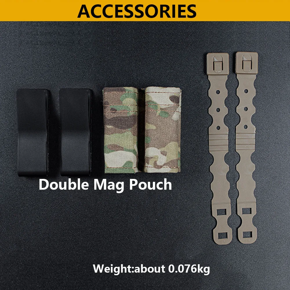 New FAST 9MM  Tactical Pistol Magazine Pouch Military Single Mag Bag Double Mag Hunting Airsoft Holder With Nylon Support Clip