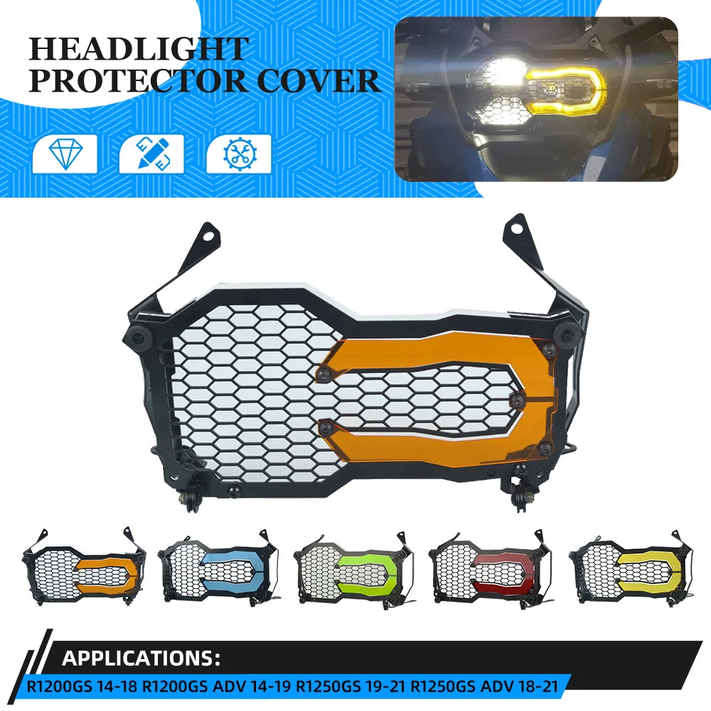 

Motorcycle Headlight Protector Grille Guard Cover For BMW R1250GS Adventure 1250 GS R1200GS R 1200GS R1200 1200 GS LC ADV