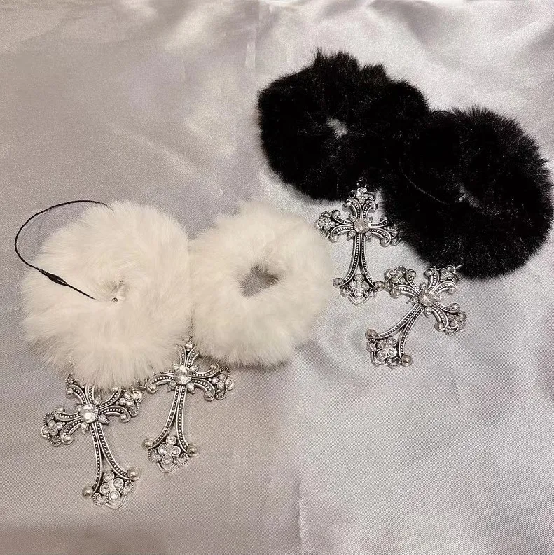 دائرة شعر متقاطع كاواي ياباني ، إكسسوارات شعر لطيفة حلوة ، أنيمي لوليتا