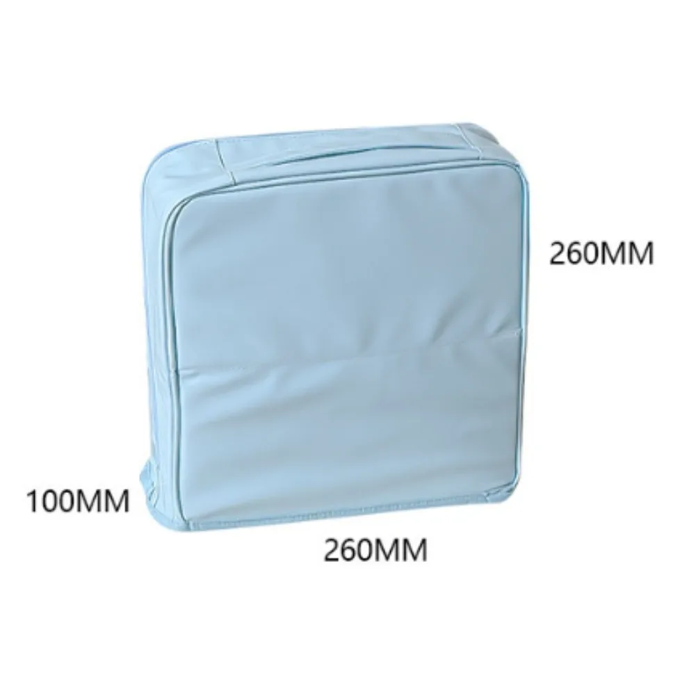 Leather Makeup with Balanced Dimensions and Interior Partitioning for Secure Transport of Beauty Essentials Leather