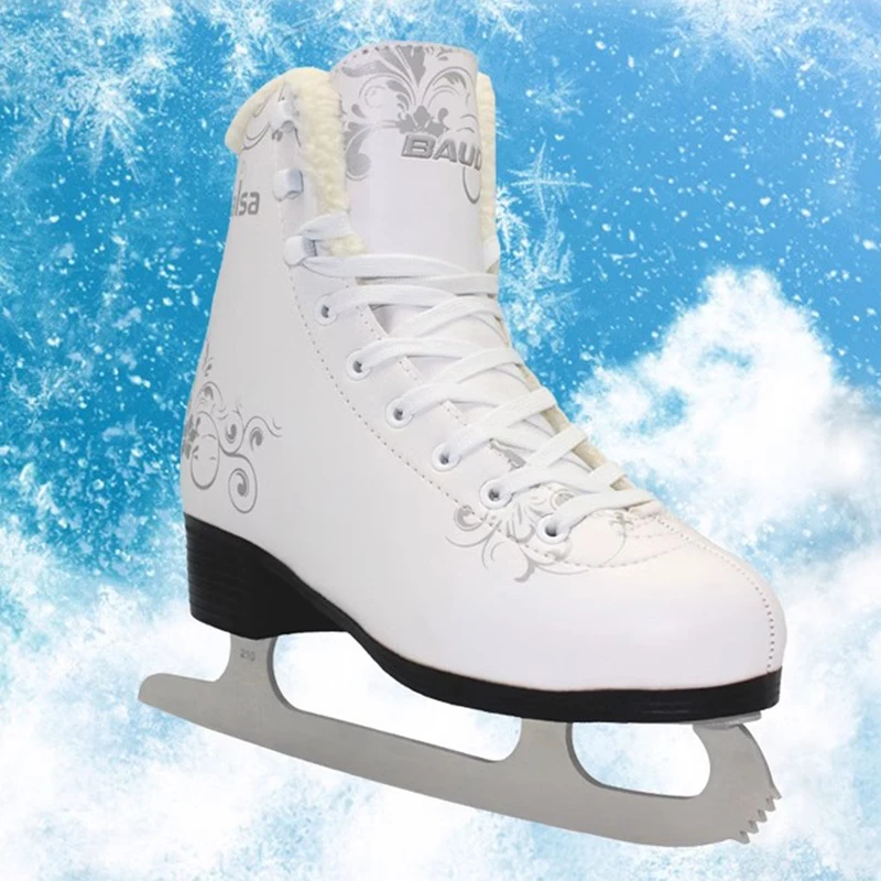 Figure Skating Shoes Adult Child Men Women Professional Ice Skates Stainless Steel Figure Ice Knife Skating Shoes Winter Sport