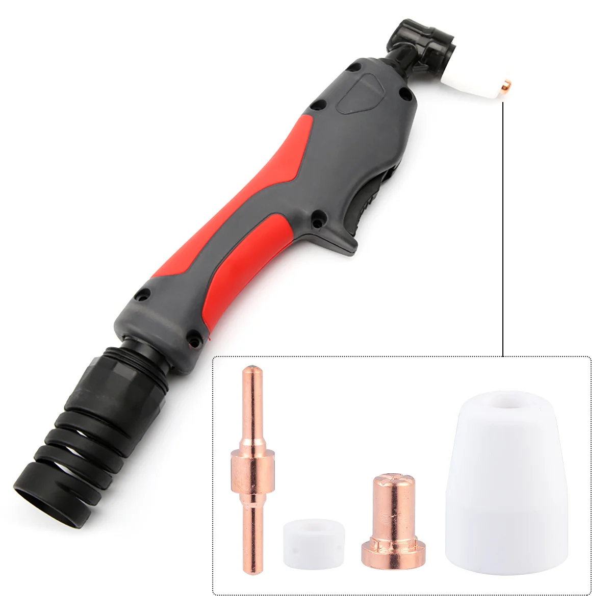 

30Pcs 40a Plasma Cutter Electrode Tip Nozzle Kit Consumable Accessories Multi-Specification Combination Durable