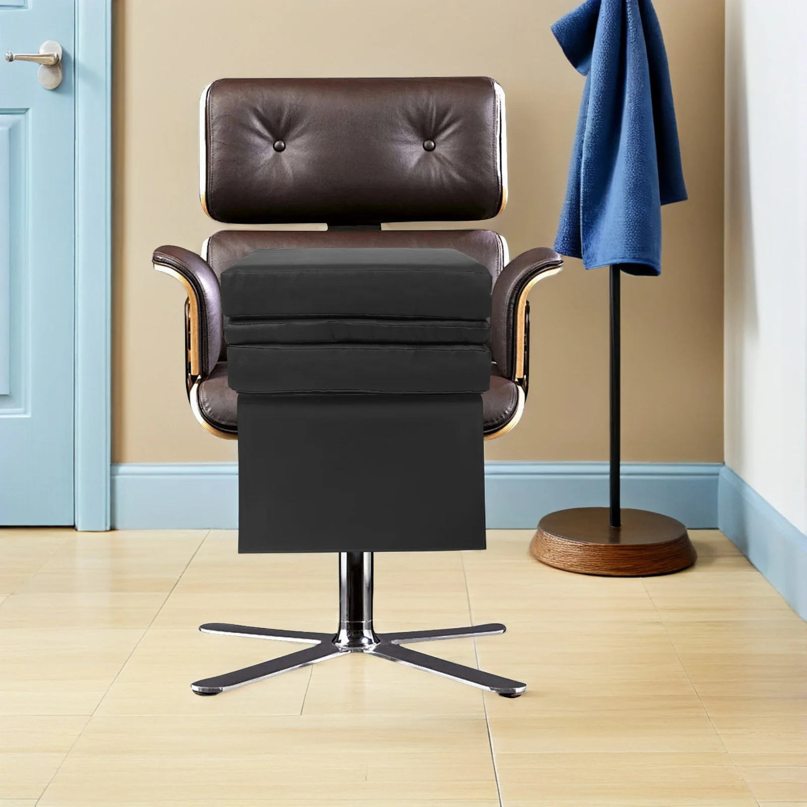 Three-Layer Thickened Salon Chair Booster Cushion Soft Height Increasing Seat Pad Barber Haircut Booster Seat