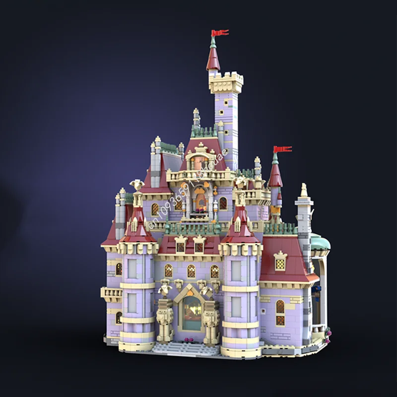

6237 шт. MOC Beautyes Beast Castle Disneying Модель Строительные блоки Игрушки Архитектура День рождения Дети творческая идея Рождественские подарки