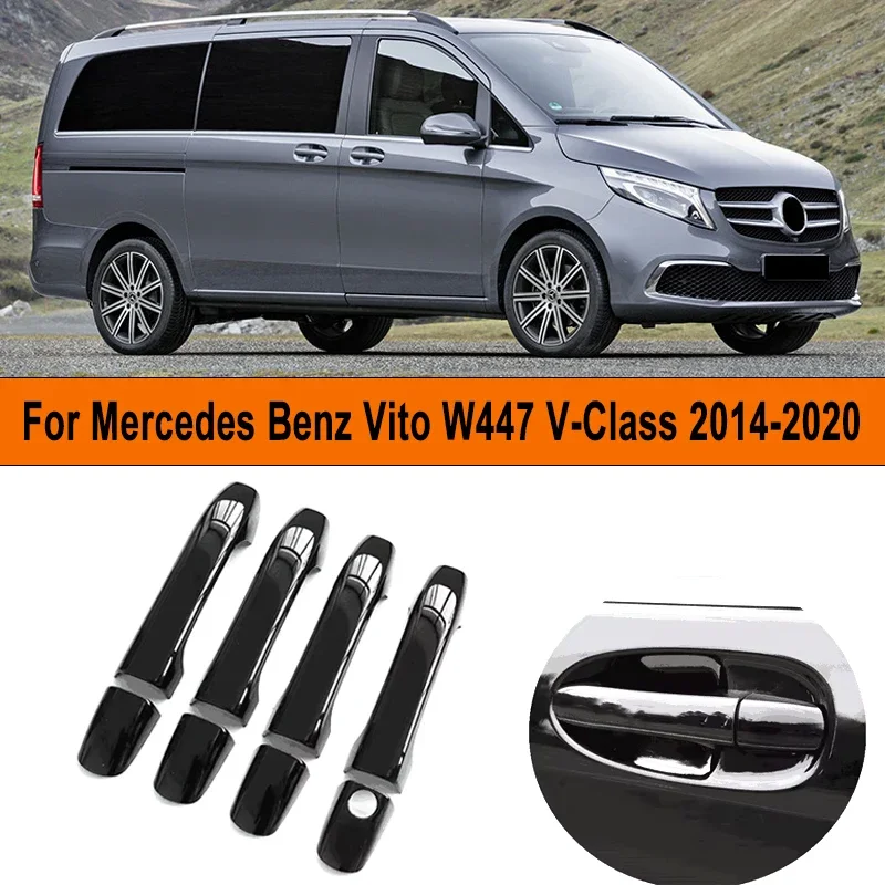 

Car Door Handle Cover Styling Stickers Accessories For Mercedes Benz Vito W447 V-Class 2014-2020 2019 2018 2017 2016 2015